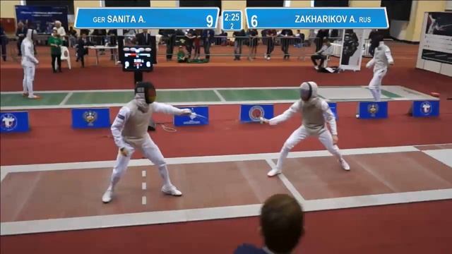 T64. ZAKHARIKOV Anton (RUS) - SANITA Andre (GER). Foil Men Individual.