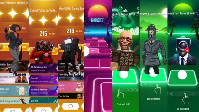 All Skibidi Toilet - Tiles Hop EDM Rush смотреть онлайн