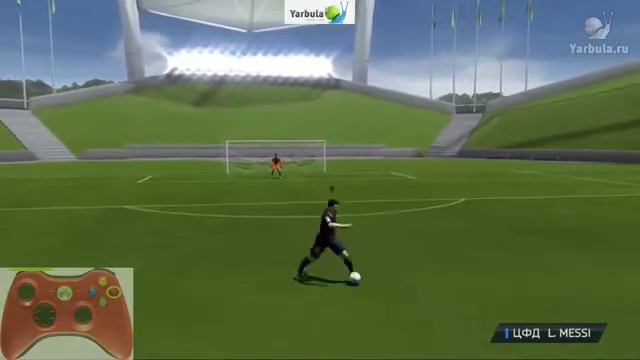 Как перебрасывать мяч через вратаря в FIFA14