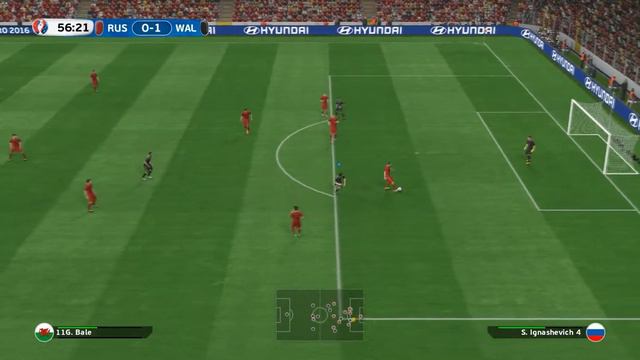EuroCopa - GALES vs RUSIA / PES 2016 / Full HD смотреть онлайн