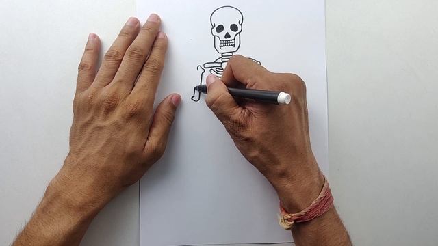 Skeleton Drawing Easy | YoKidz Channel | YoKidz Drawing смотреть онлайн