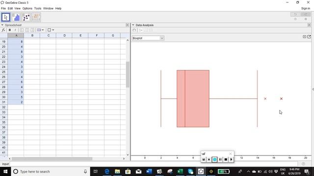 Cleaning data by removing outliers using Geogebra смотреть онлайн