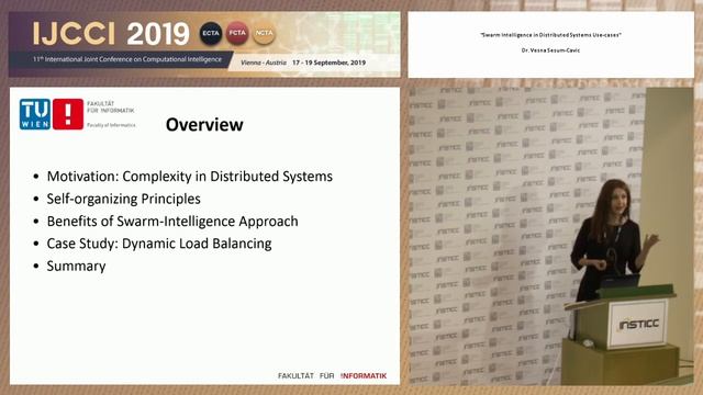 "Swarm Intelligence in Distributed Systems Use-cases" Dr. Vesna Sesum-Cavic (IJCCI 2019) смотреть онлайн