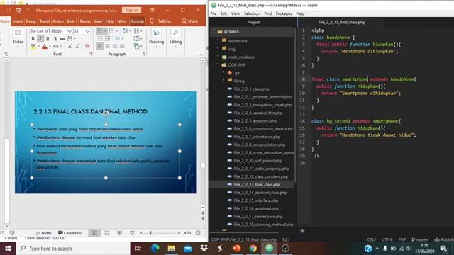 Mengenal Object Oriented Programming (Part 2) 4.Final Class dan Final Method смотреть онлайн