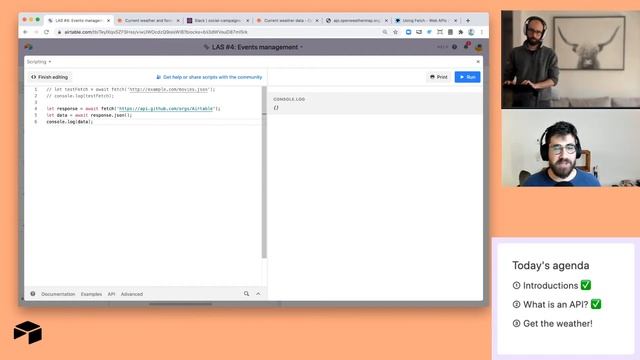 Learn Airtable scripting #4: Using APIs in Airtable scripts with Giovanni Briggs смотреть онлайн