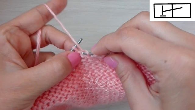 ИЗНАНОЧНАЯ ПЕТЛЯ С НАКЛОНОМ ВПРАВО ИЗ ПЕТЛИ ПРЕДЫДУЩЕГО РЯДА ► Вязание спицами ► Разбор схем смотреть онлайн