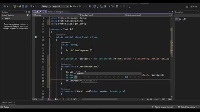 HOW TO CONNECT SQL SERVER DATABASE TO C# - C# SQL DATABASE BAĞLAMA (The easiest way) Step by Step смотреть онлайн
