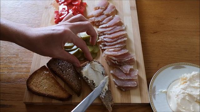 Бутерброды с ВЯЛЕНЫМ МЯОМ Бутерброды на праздничный стол смотреть онлайн