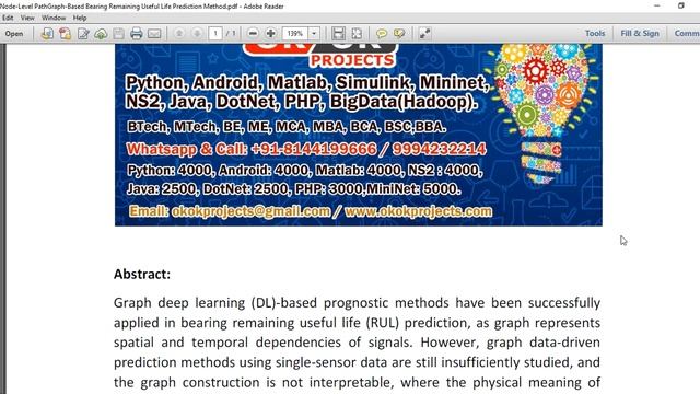 A Node Level PathGraph Based Bearing Remaining Useful Life Prediction Method смотреть онлайн
