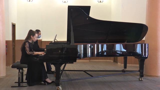 W.A. Mozart - Piano Concerto No 23 A-Dur K 488, Dotsenko Olha - 1st piano, Sediuk Ihor - 2nd piano смотреть онлайн