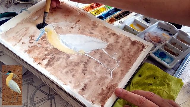 Птичка акварелью / Little bird in watercolor смотреть онлайн