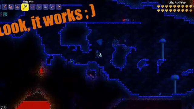 Terraria : Efficient truffle worm farm tutorial смотреть онлайн