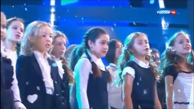 Яна Меликаева и хор Детской Новой Волны, Олимпийский вальс Песня года 2014 . Настя Романцова смотреть онлайн