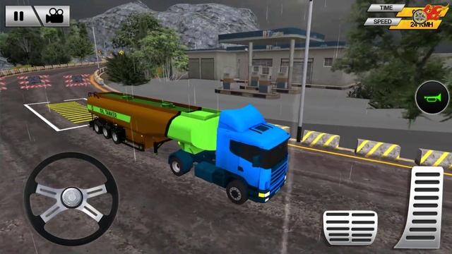 Offroad Oil Tanker Truck Driving Simulator - Trucks Parking Games 2021 | Android Gameplay смотреть онлайн