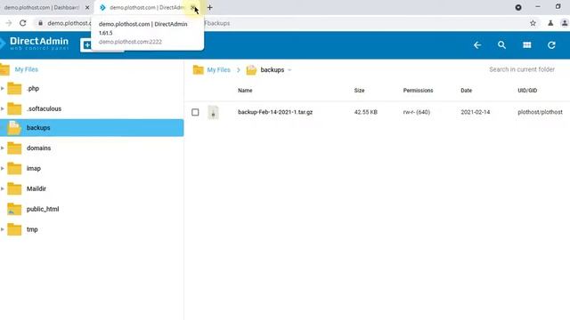 How to create/restore an account backup in DirectAdmin смотреть онлайн