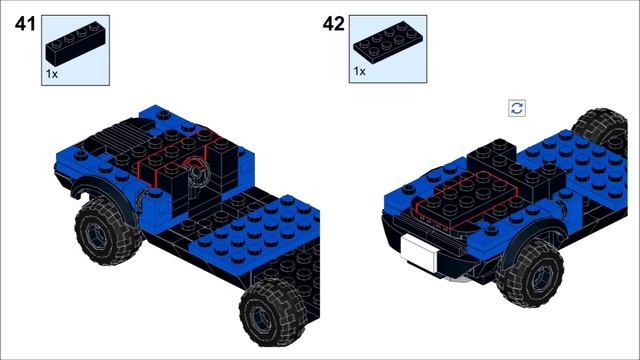 LEGO Ford Ranger Raptor Instructions смотреть онлайн