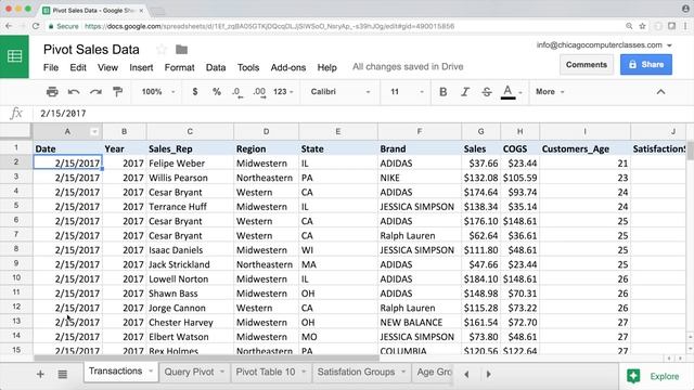 QUERY Pivot Table -Google Sheets - Query Pivot, Group By, Month, Year Functions Tutorial - Part 6 смотреть онлайн