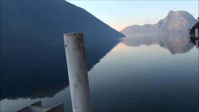 A walk along Lake Lugano, Switzerland смотреть онлайн