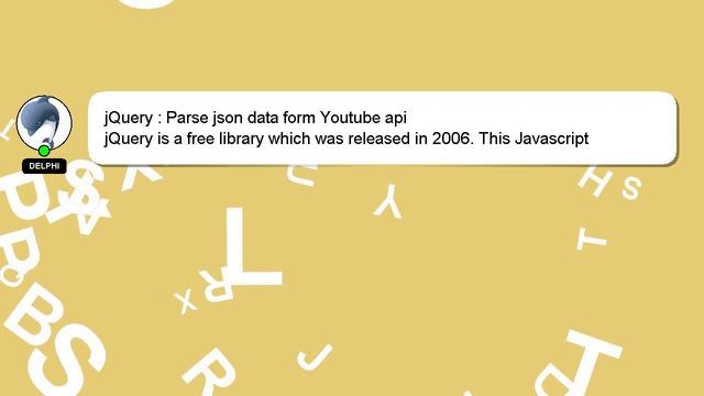 jQuery : Parse json data form Youtube api смотреть онлайн