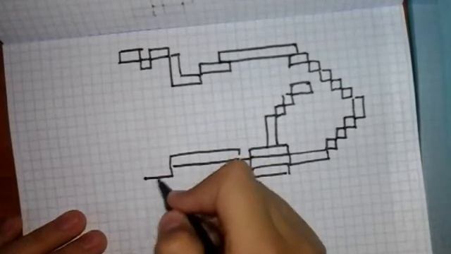 Рисунок по клеточкам (Крыса) смотреть онлайн