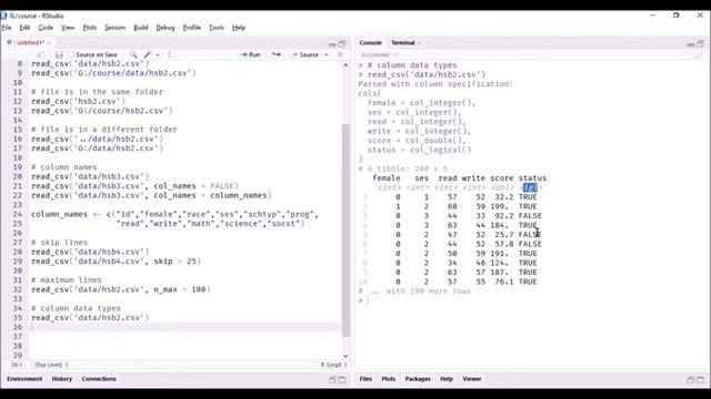 Import Data into R - Learn to detect column data types смотреть онлайн