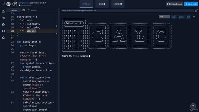 Calculator Finishing Touches and Bug Fixes | 100 Days of Code: The Complete Python Pro Bootcamp смотреть онлайн