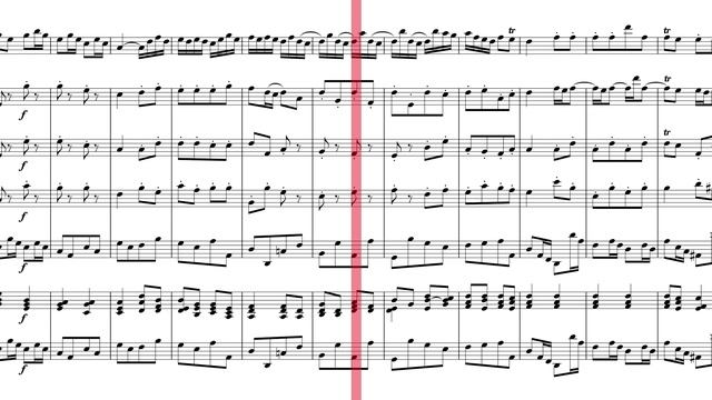 Bach - Badinerie from Orchestral Suite No.2 in B minor BWV 1067 scrolling смотреть онлайн