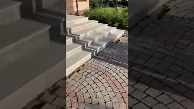 Лестница из серого гранита Роял Вайт! смотреть онлайн