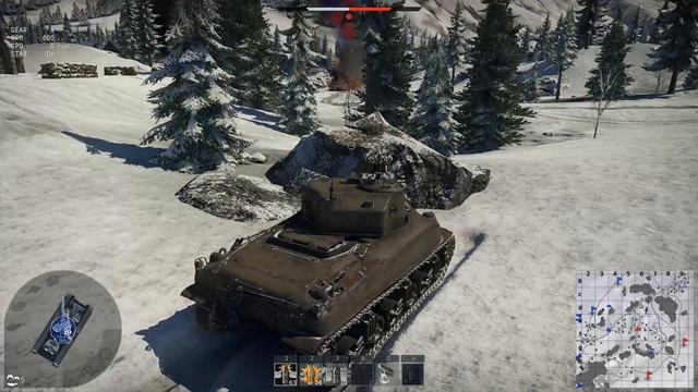 A Noob Play's War Thunder Tanks -- M4A1 Sherman -- Tank Gameplay смотреть онлайн