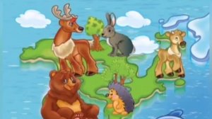 карта мир животных о матереках для детей