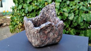 Каменный цветочный горшок. Вазон Своими руками из цемента