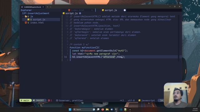 JAVASCRIPT TUTORIAL #137 insertAdjacentHTML() смотреть онлайн