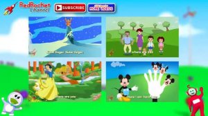 Disney Mickey Mouse Finger Family Nursery Rhymes Lyrics and more | Red Rocket Channel