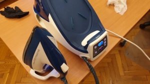 очистка утюга с парогенератором от накипи\descaling the iron with a steam generator