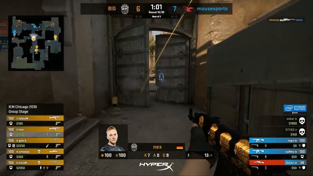 mouz vs BIG - Map1 @Dust2 | CSGO Highlights | Intel Extreme Masters - Chicago (08.11.2018) смотреть онлайн