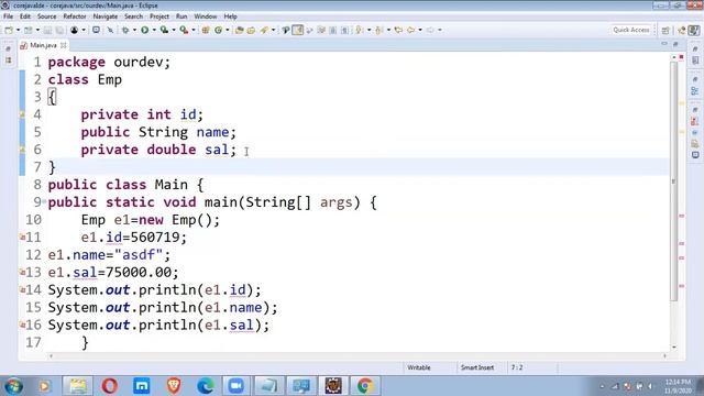 java getter and setter смотреть онлайн