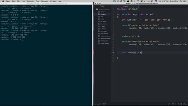 Intro To Computer Science - Lesson 11 - Arrays смотреть онлайн