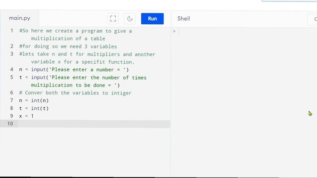 Python Multiplication Table Program #2 смотреть онлайн