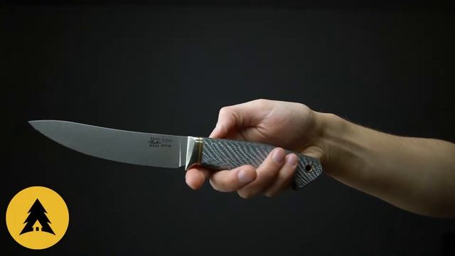 Нож ГМ 17.35 с клинком 130 мм. из стали CPM S125V, рукоять сильвертвилл (Гончаров Р.А.) смотреть онлайн