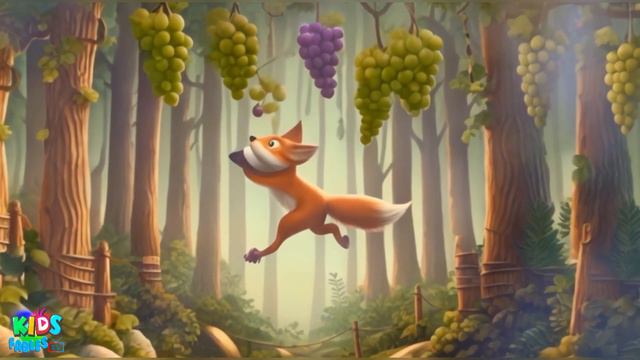 THE FOX and THE SOUR GRAPES Story in English | Short Story смотреть онлайн