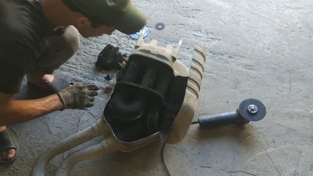 Ремонт глушителя W140 S420