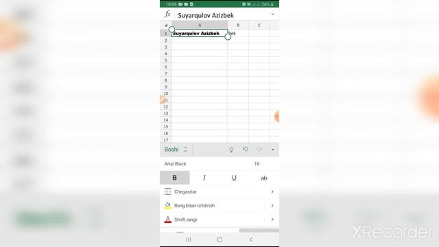 TELEFONDA EXCEL BILAN ISHLASH 1-DARS смотреть онлайн
