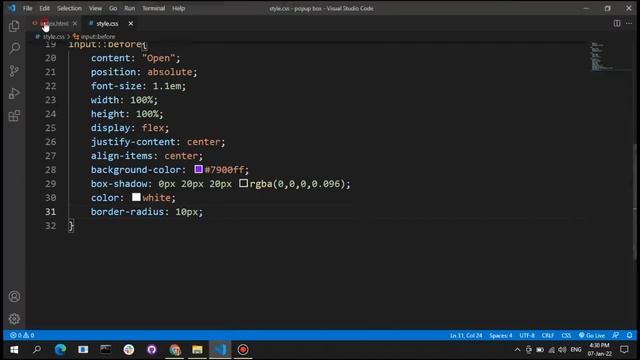 Simple Modal Popup Box Using HTML & CSS Only | HTML & CSS Tutorial For Beginners | смотреть онлайн