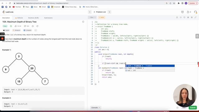 Maximum Depth of Binary Tree LEETCODE смотреть онлайн