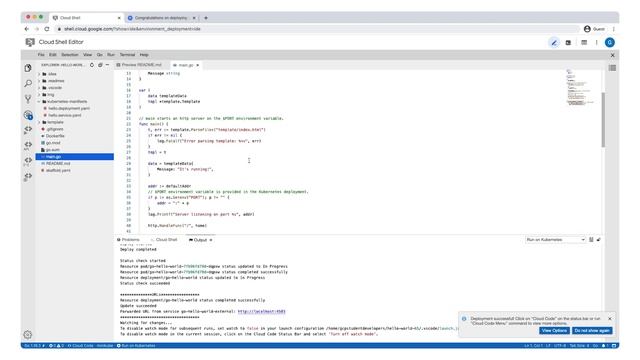 How to deploy on GKE with Cloud Shell Editor смотреть онлайн
