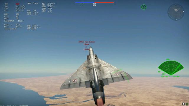 War Thunder DOGFIGHT: Mirage IIIC vs Mirage F1C / Mirage IIIE /J35D / F-4C / Mig-15bis смотреть онлайн
