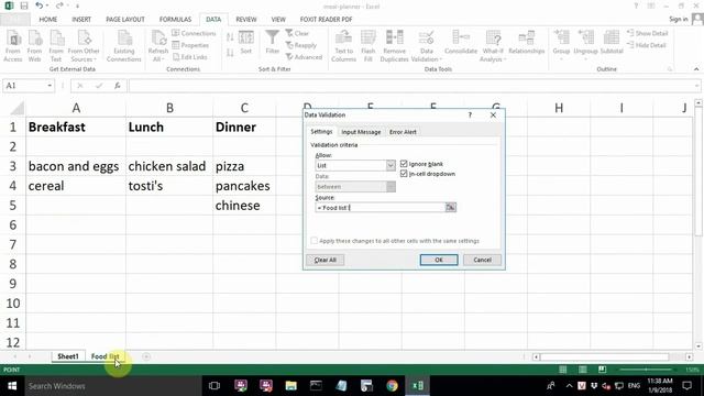 How to create a Meal planner in Excel смотреть онлайн