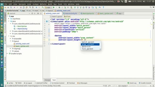 Android Kotlin Tutorial #015 Start New Activity смотреть онлайн