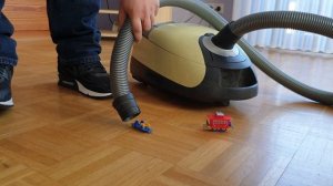 Vacuuming up toys with miele s5