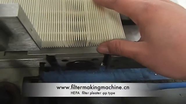 HEPA Filter Pleater-PP Type  Www.filtermakingmachine.cn